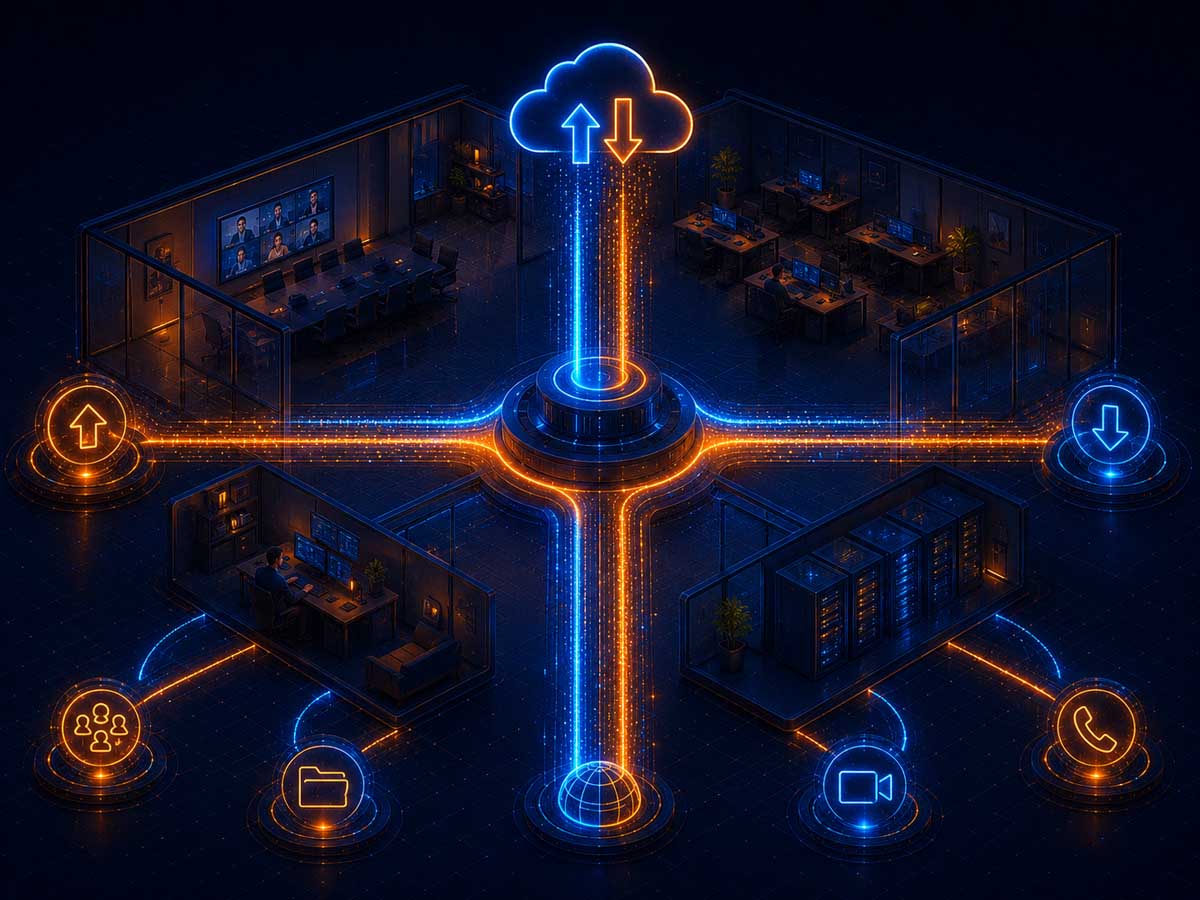Connexion internet avec un débit symétrique