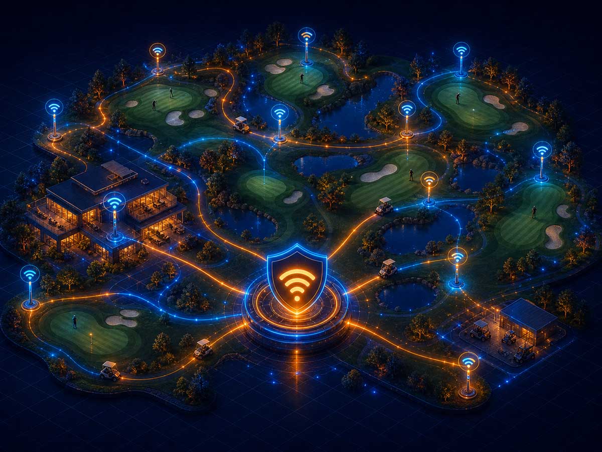 Couverture WiFi de la totalité d'un terrain de golf en France