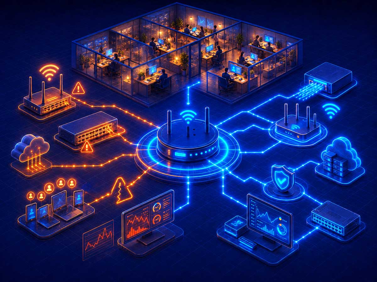 Les causes d'un internet lent en entreprise.