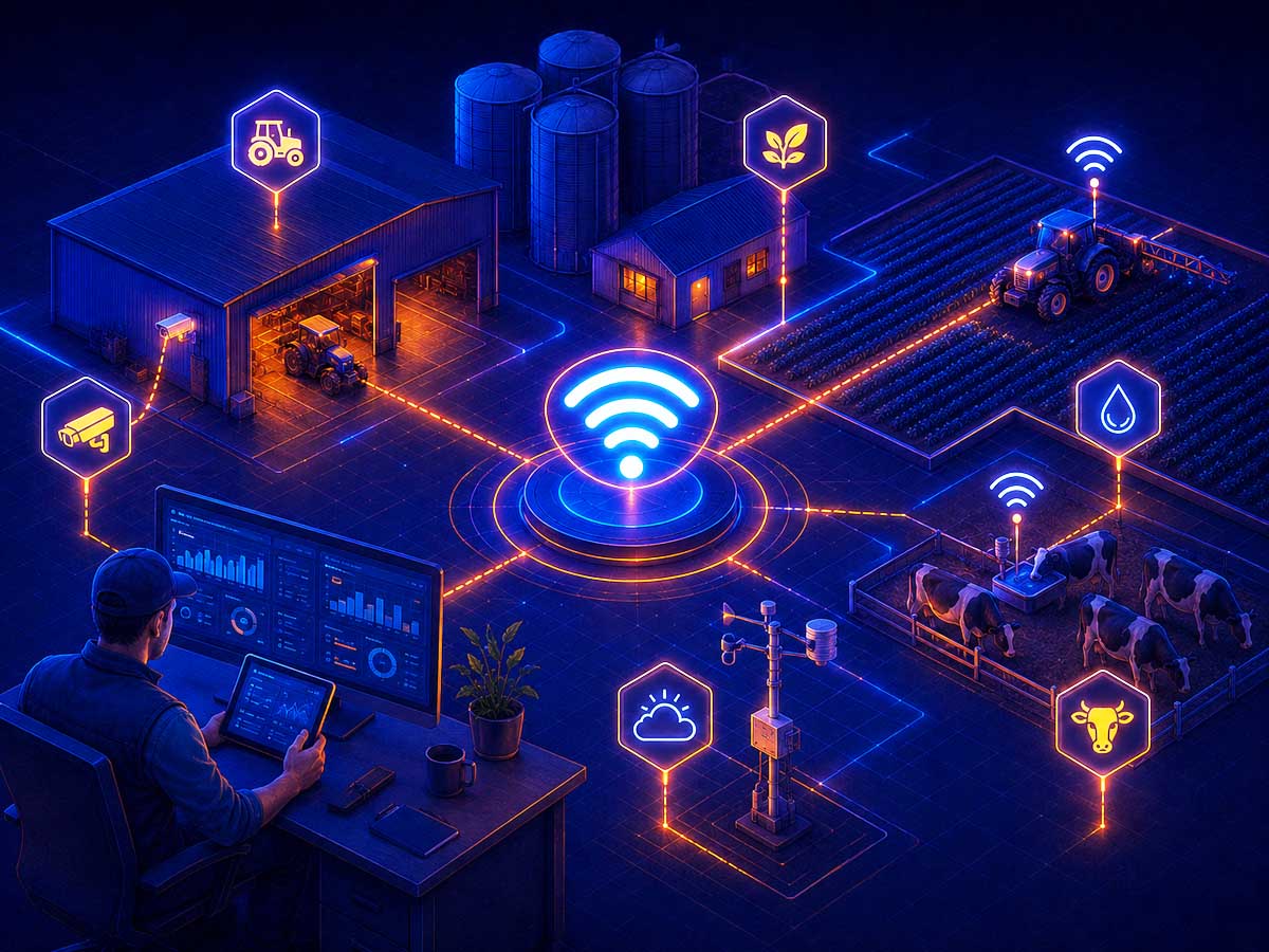 Internet et WiFi pour exploitation agricole