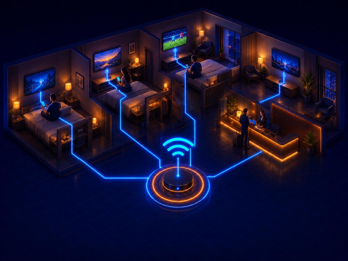 Chromecast hotel pour améliorer l'expérience client.