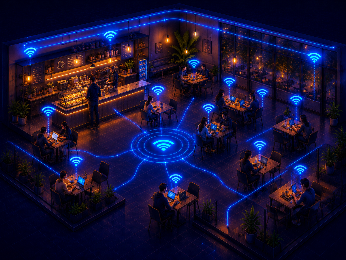 Installation du WiFi dans une cafétéria