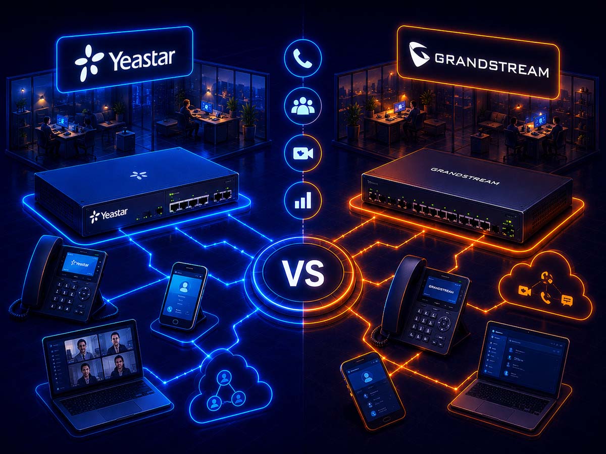 Yeastar vs Grandstream, comparatif complet.