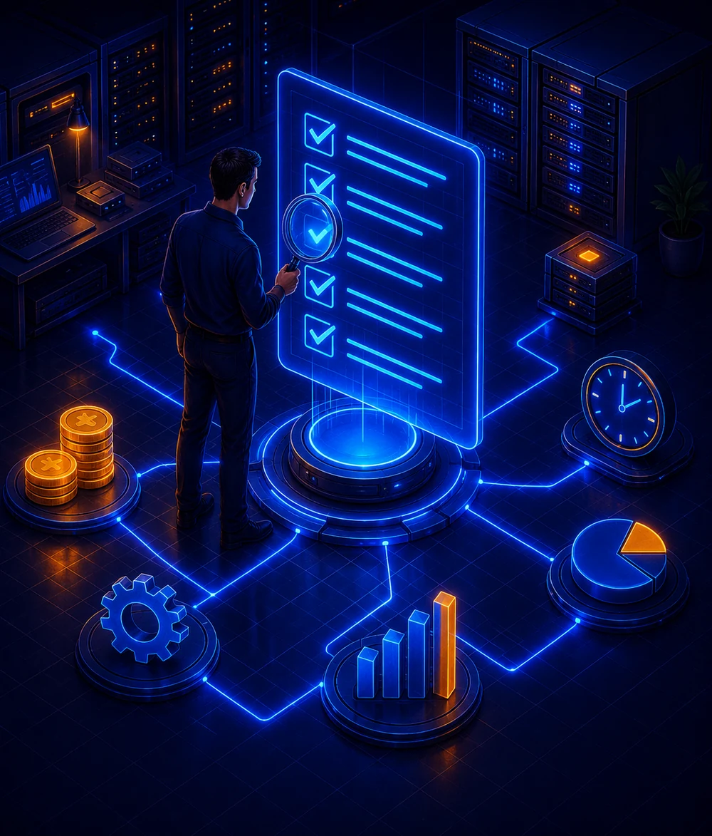 Audit informatique d'entreprise, analyse des coûts et des indicateurs