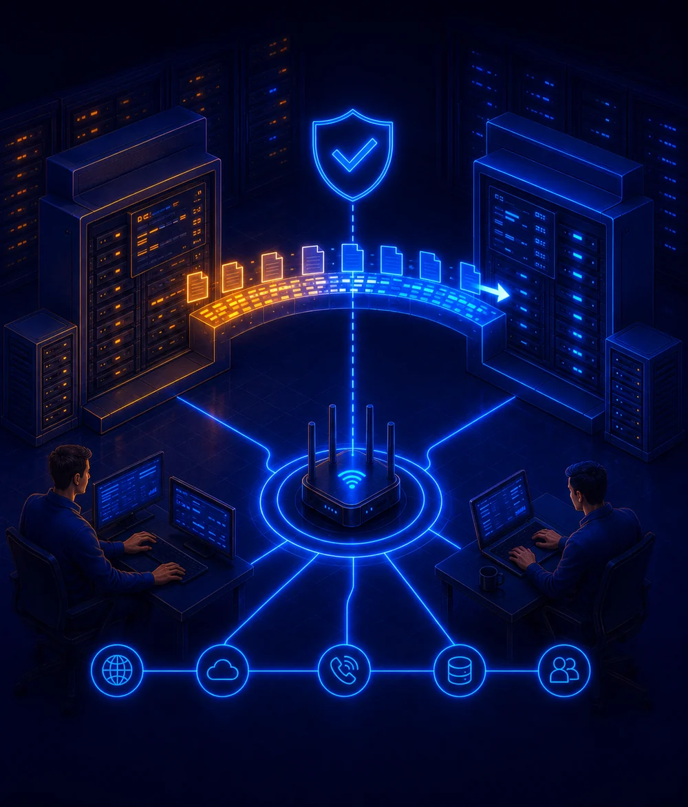Migration du parc informatique d'une entreprise vers un nouveau prestataire