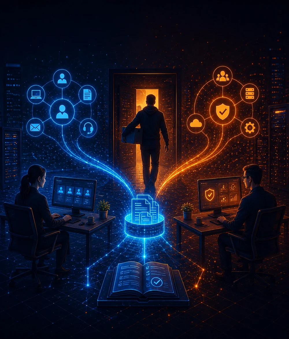 Départ d'un informaticien et reprise de la continuité informatique en entreprise