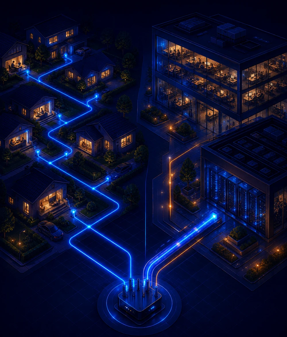 Comparaison entre la fibre FTTH mutualisée et la fibre FTTO dédiée