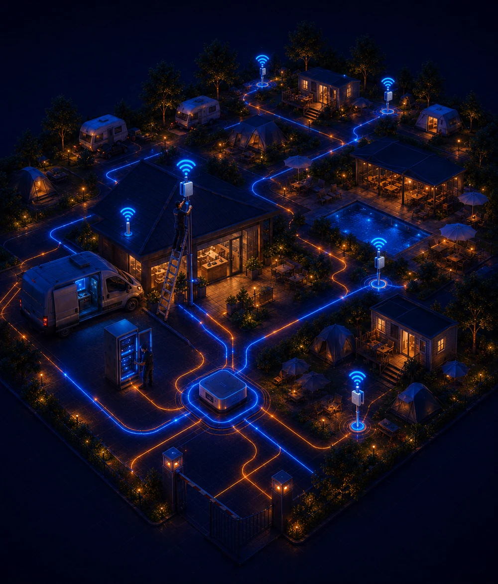 Wifi camping : dimensionnement et obligations RGPD.