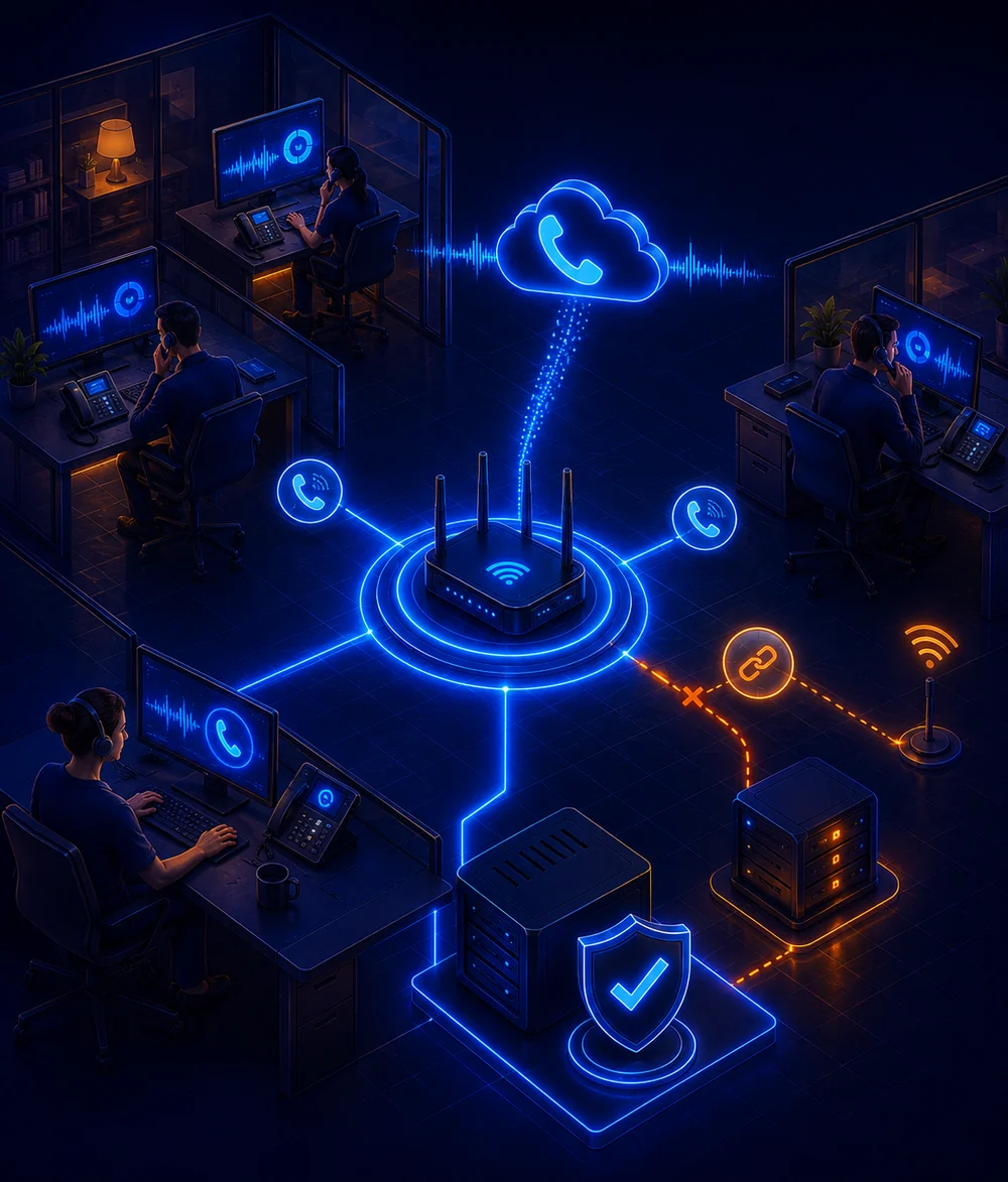 VoIP en entreprise et connexion internet sans coupure