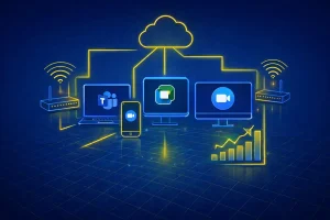 Les outils collaboratifs (Teams, Zoom, Google Meet) et leur impact sur la bande passante